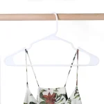 10 Pack White Plastic Clothes Hangers, Shirt Hangers for Closet
