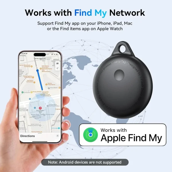 Air Tags-4 Pack, Smart Bluetooth Tracker Work with Apple Find My, Key Finders and Find My Tracker, Game Changer Waterproof Smart Tag with Key Ring GPS Tracker Tag for Keys/Luggage/Wallet/Pets etc