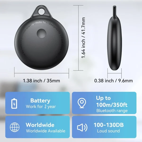 Air Tags-4 Pack, Smart Bluetooth Tracker Work with Apple Find My, Key Finders and Find My Tracker, Game Changer Waterproof Smart Tag with Key Ring GPS Tracker Tag for Keys/Luggage/Wallet/Pets etc