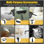 Askmuse Steam Cleaner Handheld 230°F Pressurized Steamer, 400ml Large Tank, 9-in-1 Multi-Surface Cleaning Machine for Home, Car, Windows, Tile, Grout and Furniture, Portable Steam Cleaning Appliance