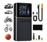 Askmuse Tire Inflator Portable Air Compressor Car Accessories, 150PSI Fast Inflation Cordless Air Pump with Digital Auto Shut-Off, LED Light, for Car Tires, Bike, Ball, Inflatables, Travel Emergency