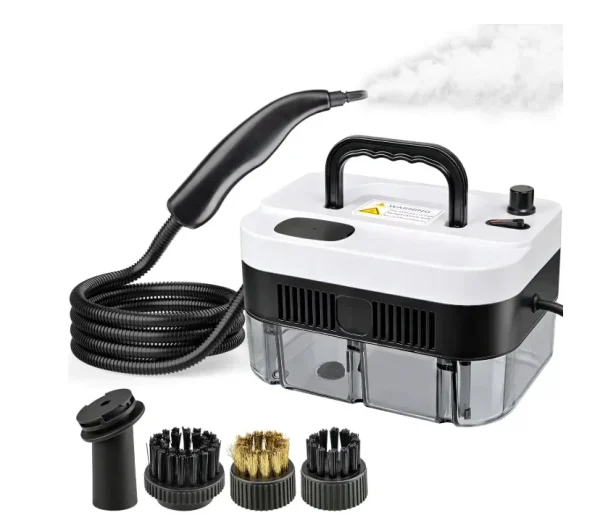 Askmuse Steam Cleaner Handheld Portable High Pressure, 221°F Fast Heat, 1350W 5-Level Adjustable Steamer Cleaning with 41oz Tank & Accessories for Car, Home, Floor, Tile, Furniture, Kitchen, Walls