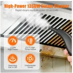 Askmuse Steam Cleaner Handheld Portable High Pressure, 221°F Fast Heat, 1350W 5-Level Adjustable Steamer Cleaning with 41oz Tank & Accessories for Car, Home, Floor, Tile, Furniture, Kitchen, Walls