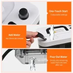 Askmuse Steam Cleaner Handheld Portable High Pressure, 221°F Fast Heat, 1350W 5-Level Adjustable Steamer Cleaning with 41oz Tank & Accessories for Car, Home, Floor, Tile, Furniture, Kitchen, Walls